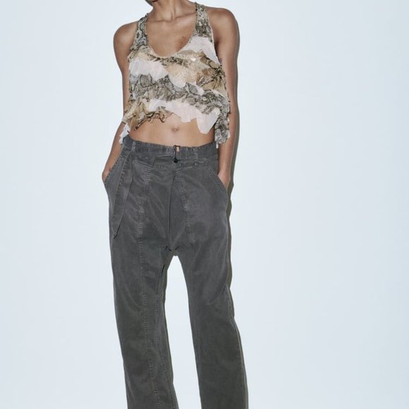 ZARA | Animal Print Top - Picture 2 of 4